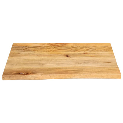 vidaXL Table Top Live Edge 80x80x3.8 cm Solid Wood Mango
