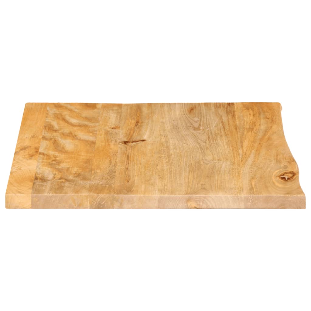 vidaXL Table Top Live Edge 80x80x3.8 cm Solid Wood Mango