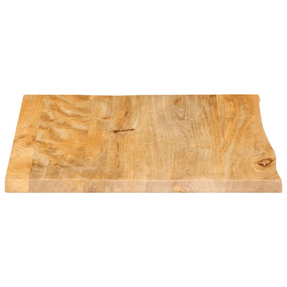 vidaXL Table Top Live Edge 80x80x3.8 cm Solid Wood Mango