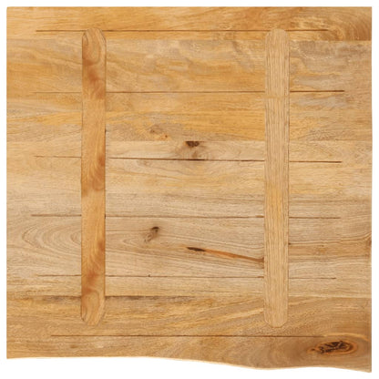 vidaXL Table Top Live Edge 80x80x3.8 cm Solid Wood Mango