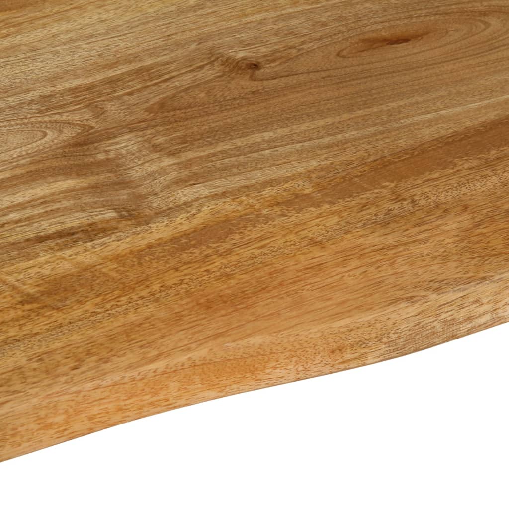 vidaXL Table Top Live Edge 80x80x3.8 cm Solid Wood Mango