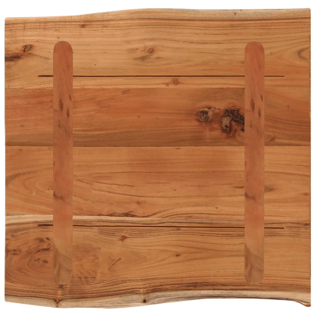 vidaXL Table Top 40x40x2.5 cm Rectangular Solid Wood Acacia Live Edge