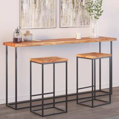 vidaXL Table Top 160x40x2.5 cm Rectangular Solid Wood Acacia Live Edge