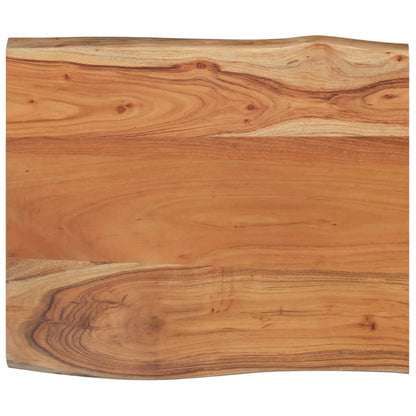 vidaXL Table Top 70x60x2.5 cm Rectangular Solid Wood Acacia Live Edge