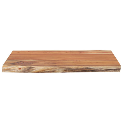 vidaXL Table Top 70x60x2.5 cm Rectangular Solid Wood Acacia Live Edge