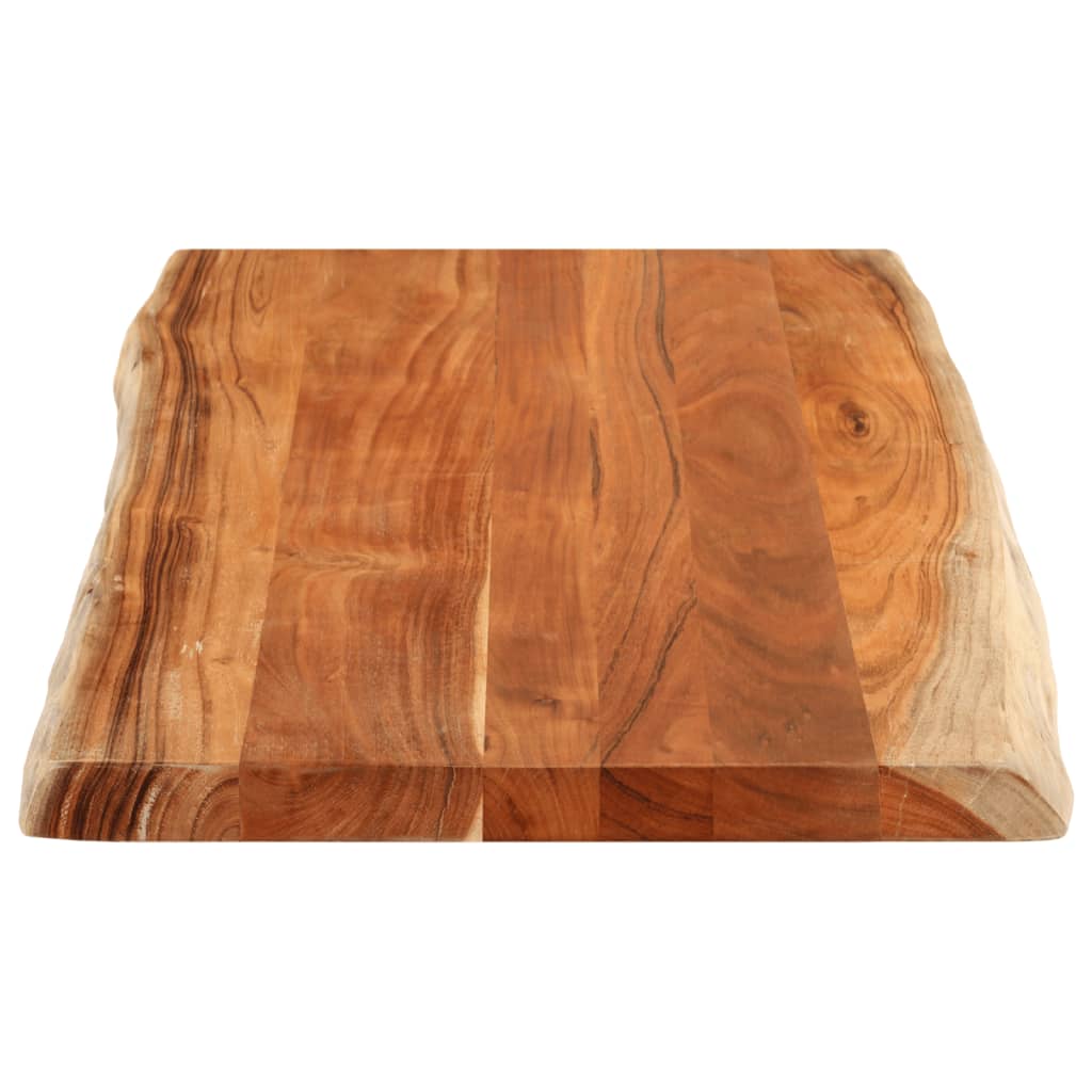 vidaXL Table Top 120x60x2.5 cm Rectangular Solid Wood Acacia Live Edge