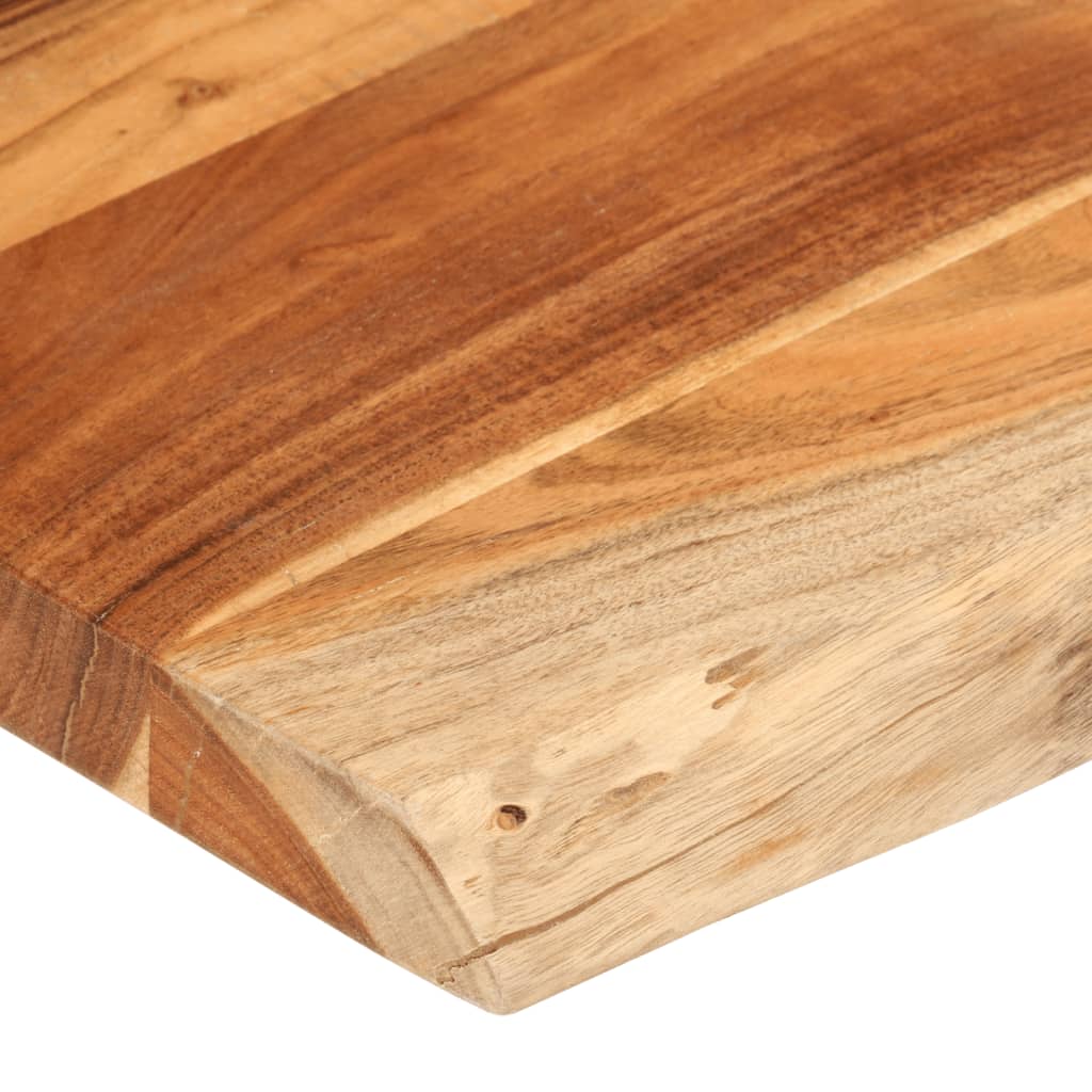 vidaXL Table Top 120x60x2.5 cm Rectangular Solid Wood Acacia Live Edge