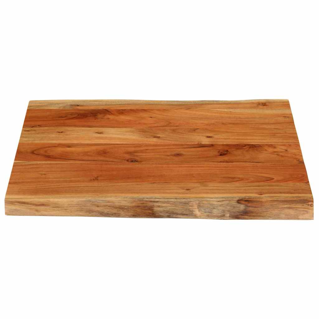 vidaXL Table Top 80x80x2.5 cm Rectangular Solid Wood Acacia Live Edge