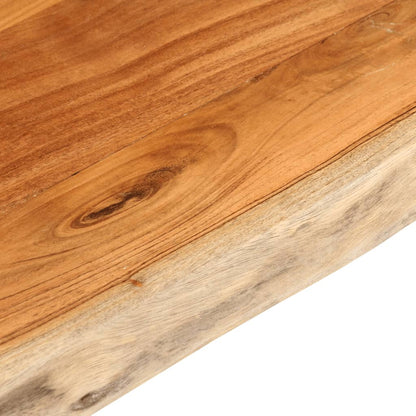 vidaXL Table Top 100x80x2.5 cm Rectangular Solid Wood Acacia Live Edge