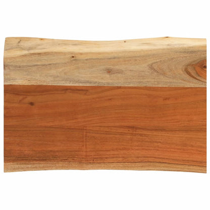 vidaXL Table Top 50x40x3.8 cm Rectangular Solid Wood Acacia Live Edge