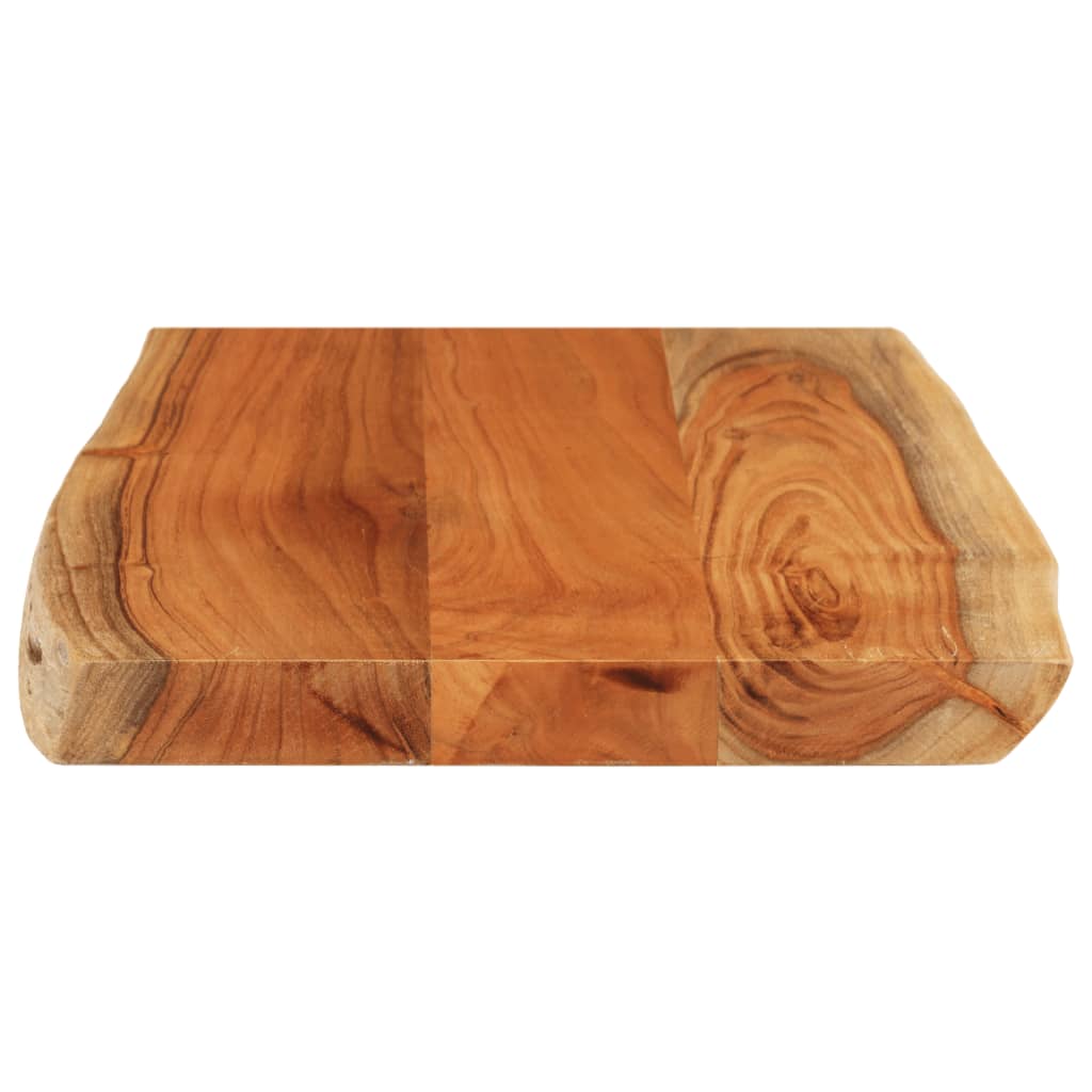 vidaXL Table Top 50x40x3.8 cm Rectangular Solid Wood Acacia Live Edge