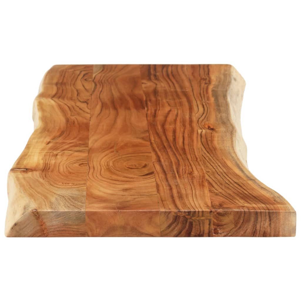 vidaXL Table Top 110x40x3.8 cm Rectangular Solid Wood Acacia Live Edge