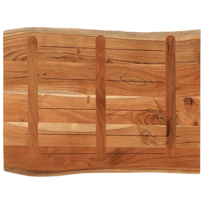 vidaXL Table Top 90x60x3.8 cm Rectangular Solid Wood Acacia Live Edge