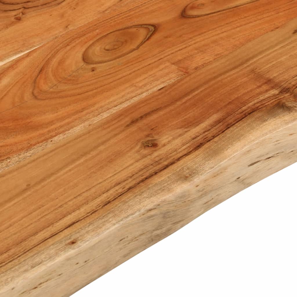 vidaXL Table Top 90x60x3.8 cm Rectangular Solid Wood Acacia Live Edge