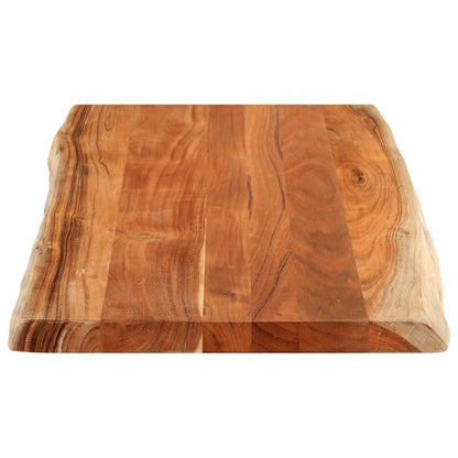 vidaXL Table Top 100x60x3.8 cm Rectangular Solid Wood Acacia Live Edge