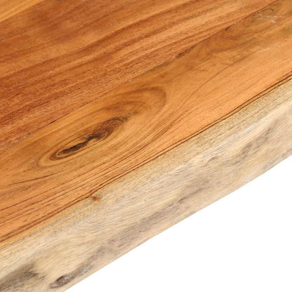 vidaXL Table Top 100x60x3.8 cm Rectangular Solid Wood Acacia Live Edge