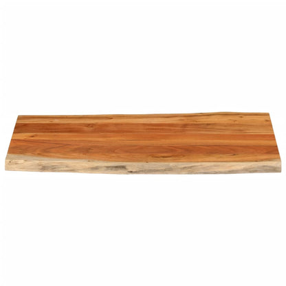 vidaXL Table Top 110x60x3.8 cm Rectangular Solid Wood Acacia Live Edge