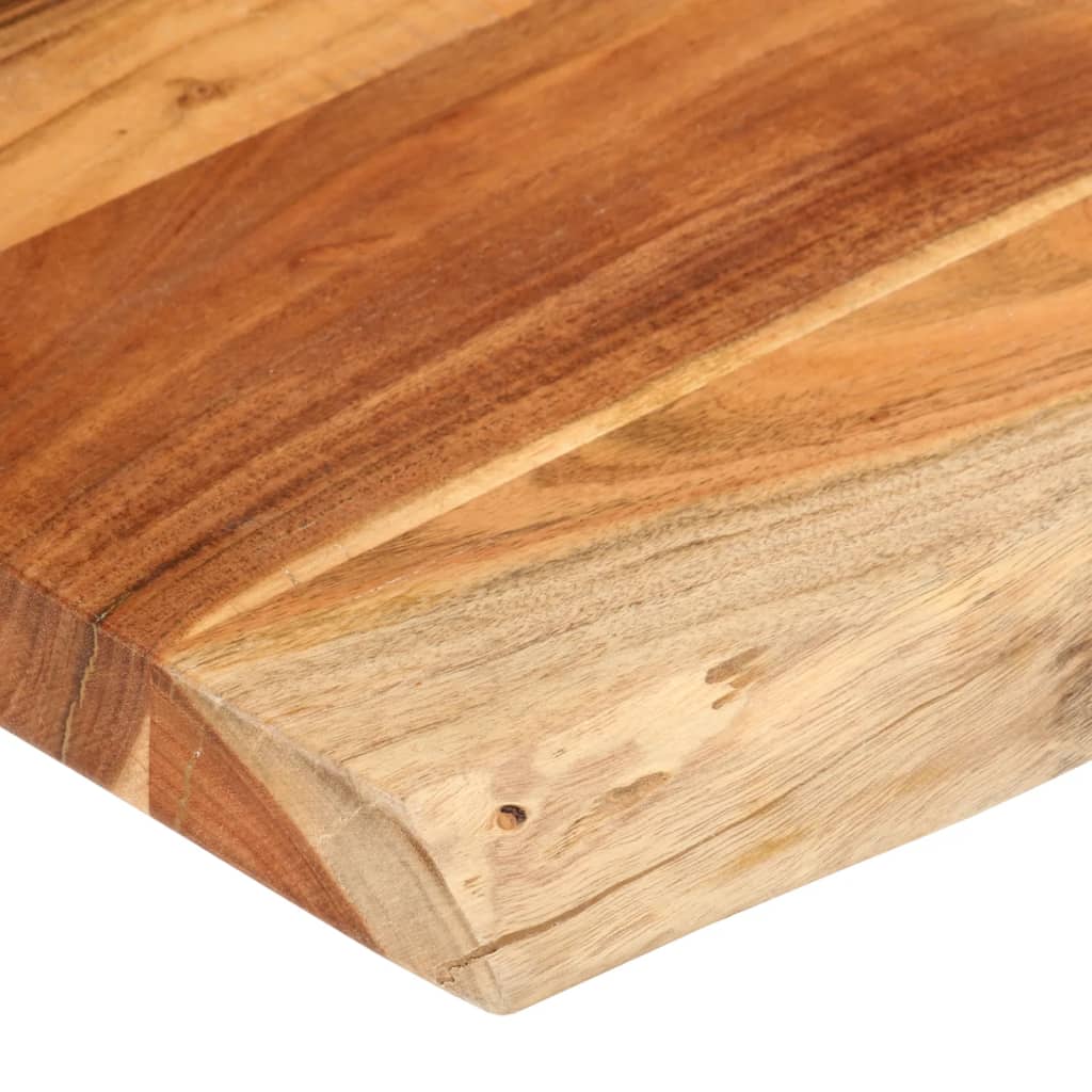 vidaXL Table Top 110x60x3.8 cm Rectangular Solid Wood Acacia Live Edge
