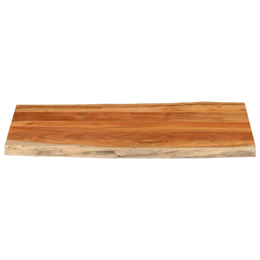 vidaXL Table Top 120x60x3.8 cm Rectangular Solid Wood Acacia Live Edge