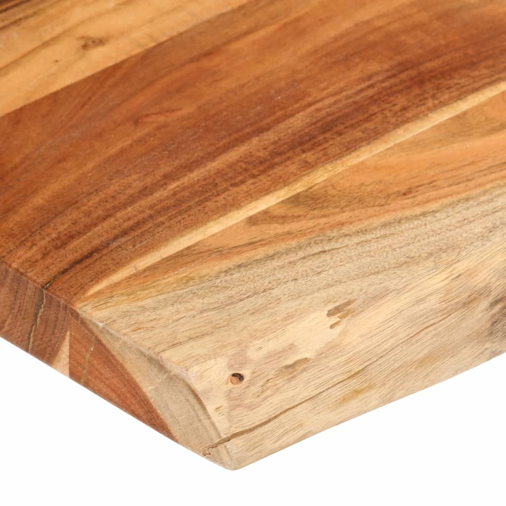 vidaXL Table Top 120x60x3.8 cm Rectangular Solid Wood Acacia Live Edge