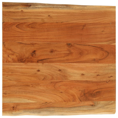 vidaXL Table Top 80x80x3.8 cm Rectangular Solid Wood Acacia Live Edge