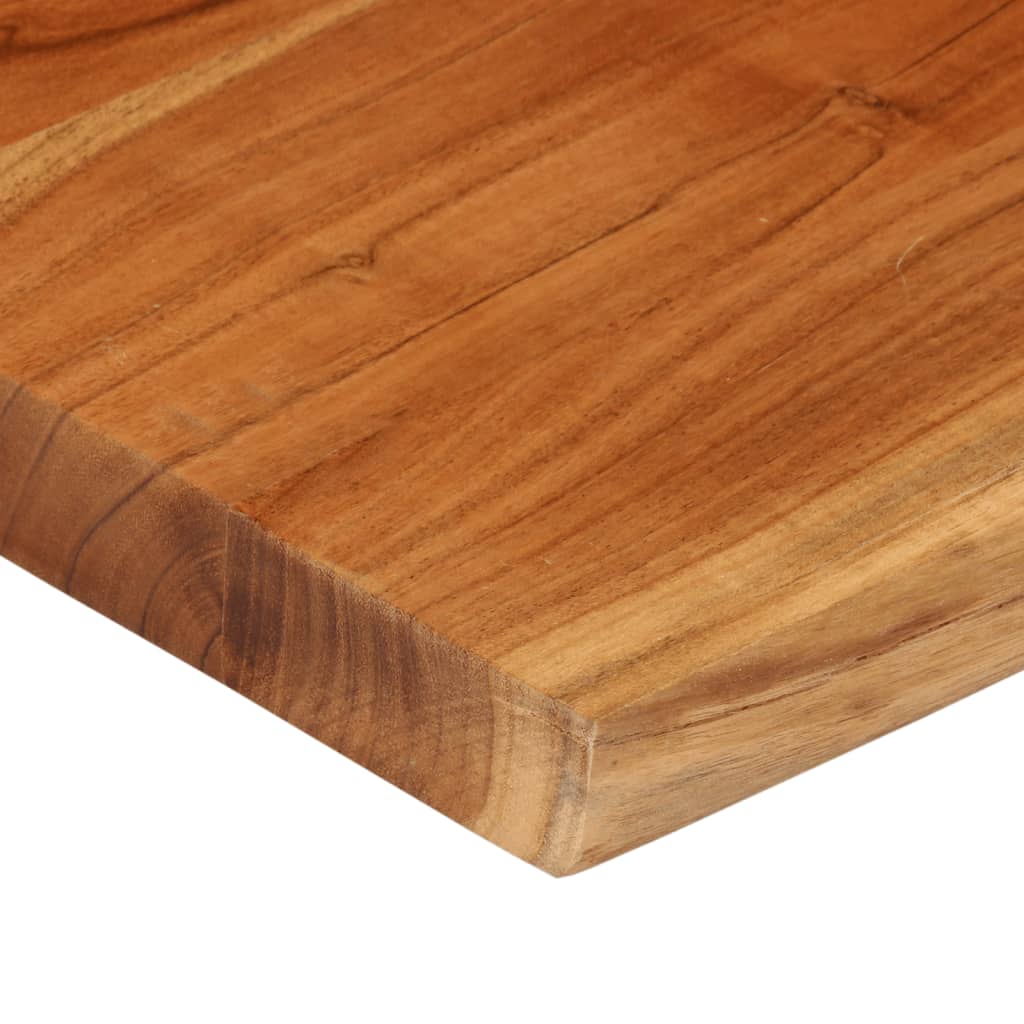 vidaXL Table Top 80x80x3.8 cm Rectangular Solid Wood Acacia Live Edge