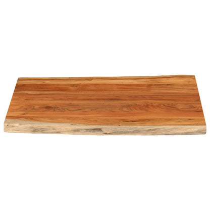 vidaXL Table Top 110x80x3.8 cm Rectangular Solid Wood Acacia Live Edge