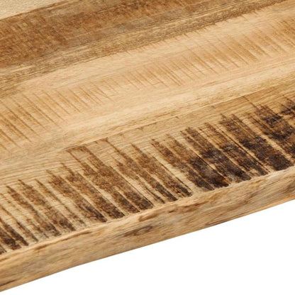 vidaXL Table Top Live Edge 40x40x2.5 cm Solid Wood Rough Mango