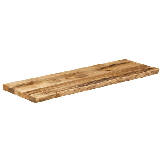 vidaXL Table Top Live Edge 120x40x2.5 cm Solid Wood Rough Mango