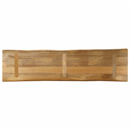 vidaXL Table Top Live Edge 180x40x2.5 cm Solid Wood Rough Mango
