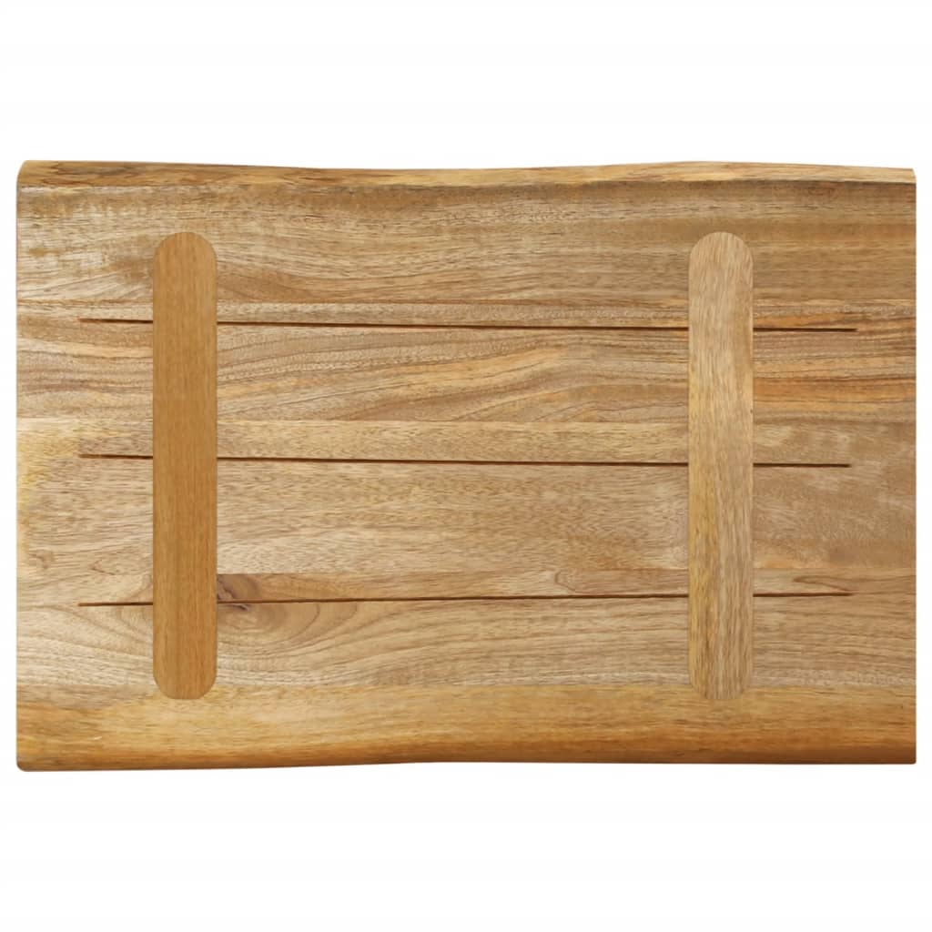 vidaXL Table Top Live Edge 50x40x3.8 cm Solid Wood Rough Mango