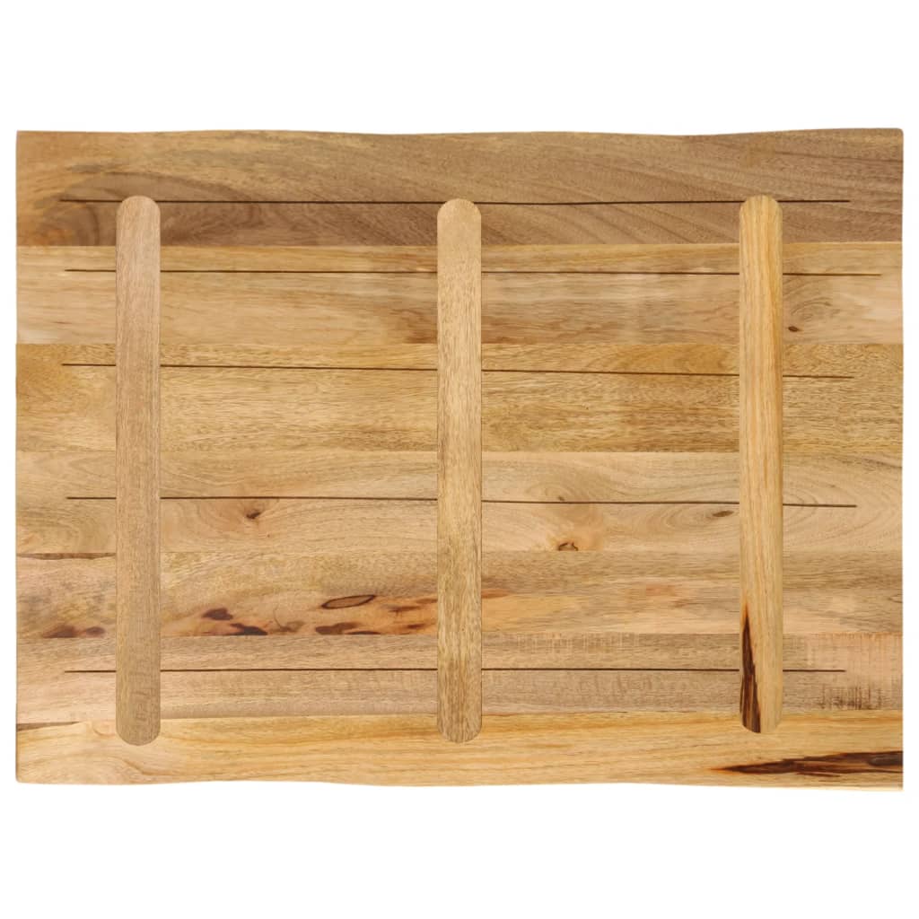 vidaXL Table Top Live Edge 90x60x3.8 cm Solid Wood Rough Mango