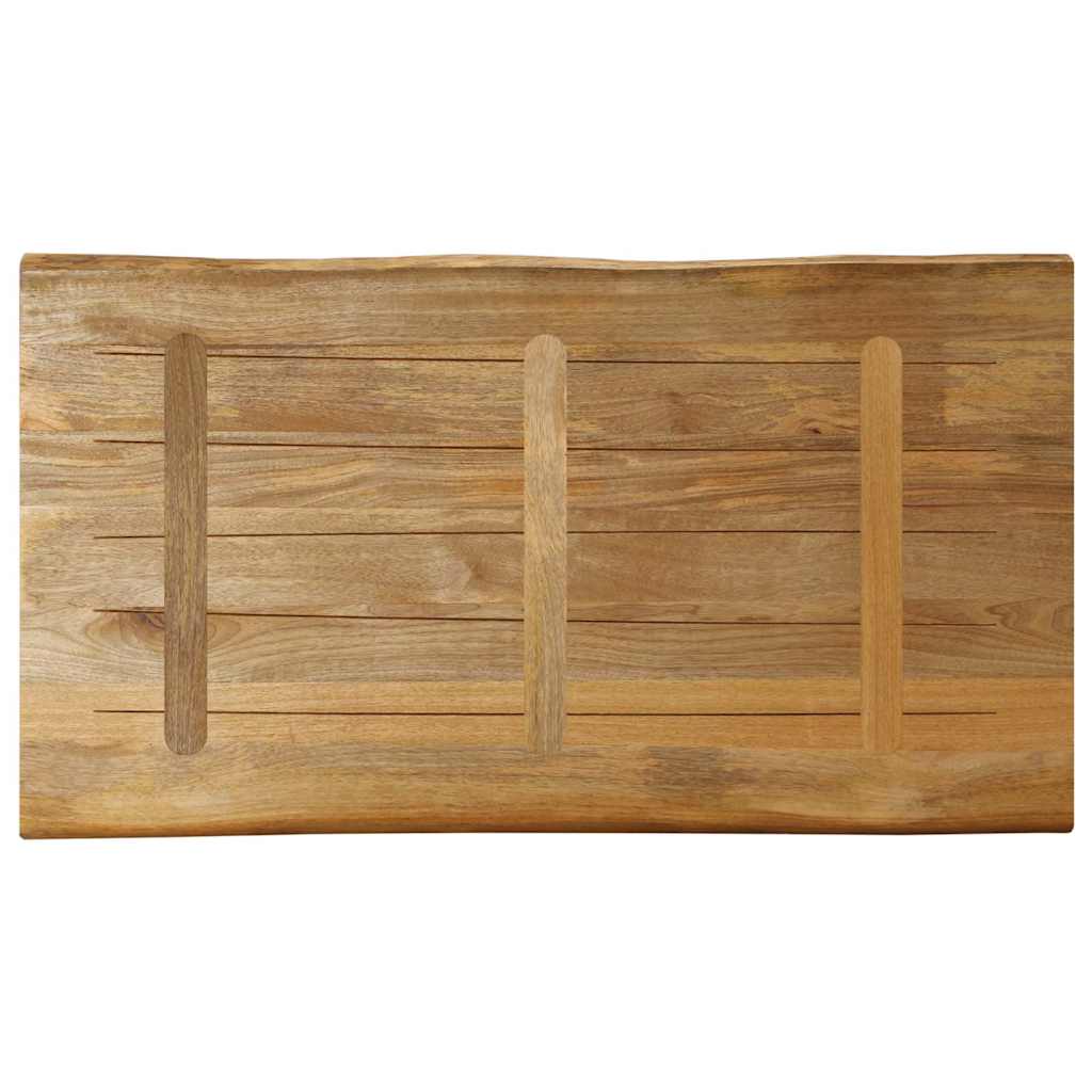 vidaXL Table Top Live Edge 100x60x3.8 cm Solid Wood Rough Mango