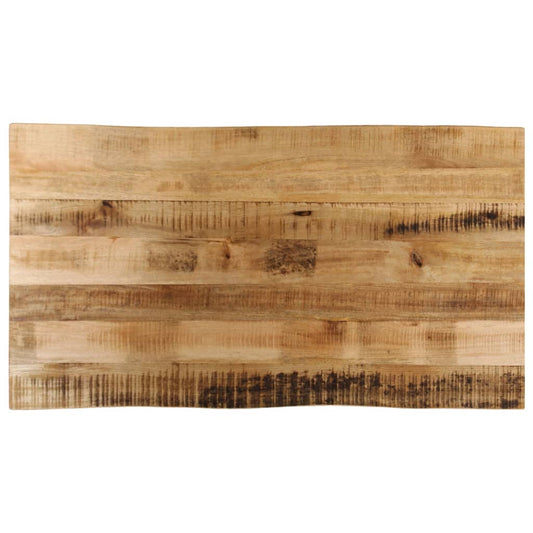 vidaXL Table Top Live Edge 110x60x3.8 cm Solid Wood Rough Mango