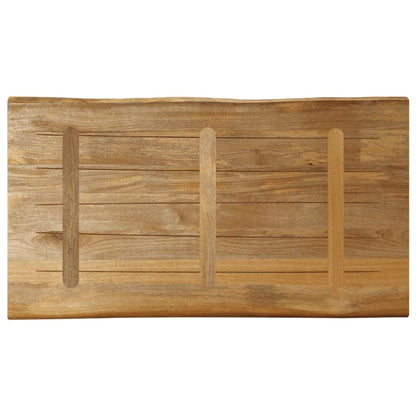 vidaXL Table Top Live Edge 110x60x3.8 cm Solid Wood Rough Mango
