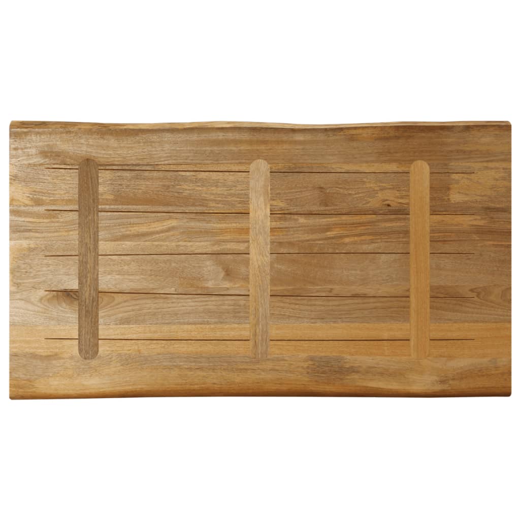 vidaXL Table Top Live Edge 120x60x3.8 cm Solid Wood Rough Mango