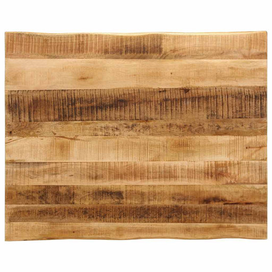 vidaXL Table Top Live Edge 100x80x3.8 cm Solid Wood Rough Mango