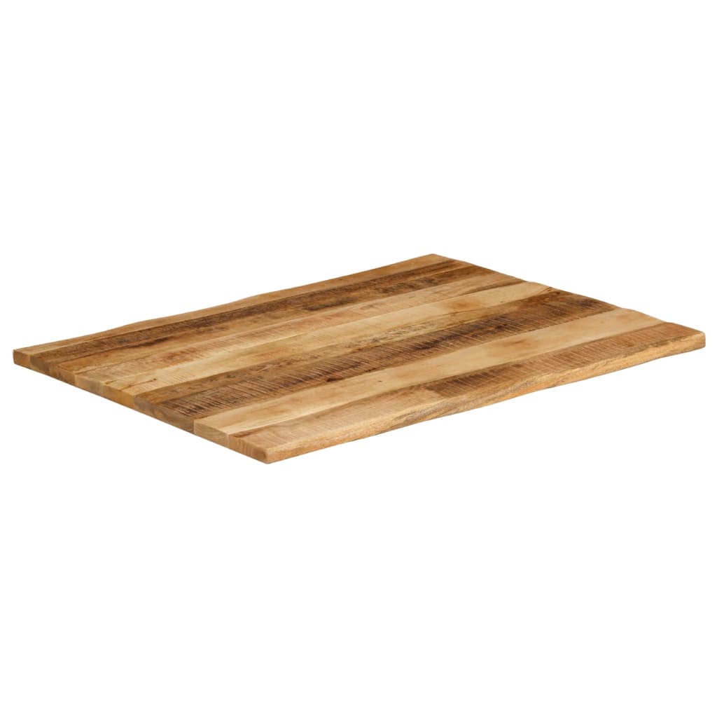 vidaXL Table Top Live Edge 110x80x3,8 cm Solid Wood Rough Mango
