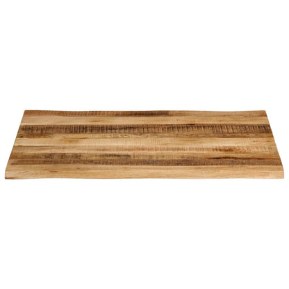 vidaXL Table Top Live Edge 110x80x3,8 cm Solid Wood Rough Mango