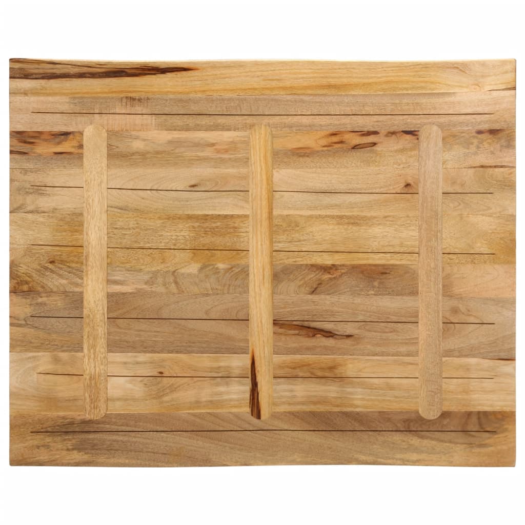 vidaXL Table Top Live Edge 110x80x3,8 cm Solid Wood Rough Mango