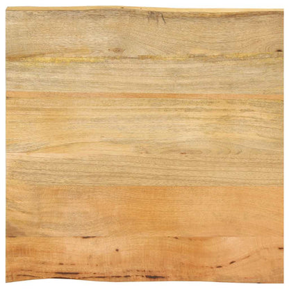 vidaXL Table Top 40x40x2.5 cm Live Edge Solid Wood Mango