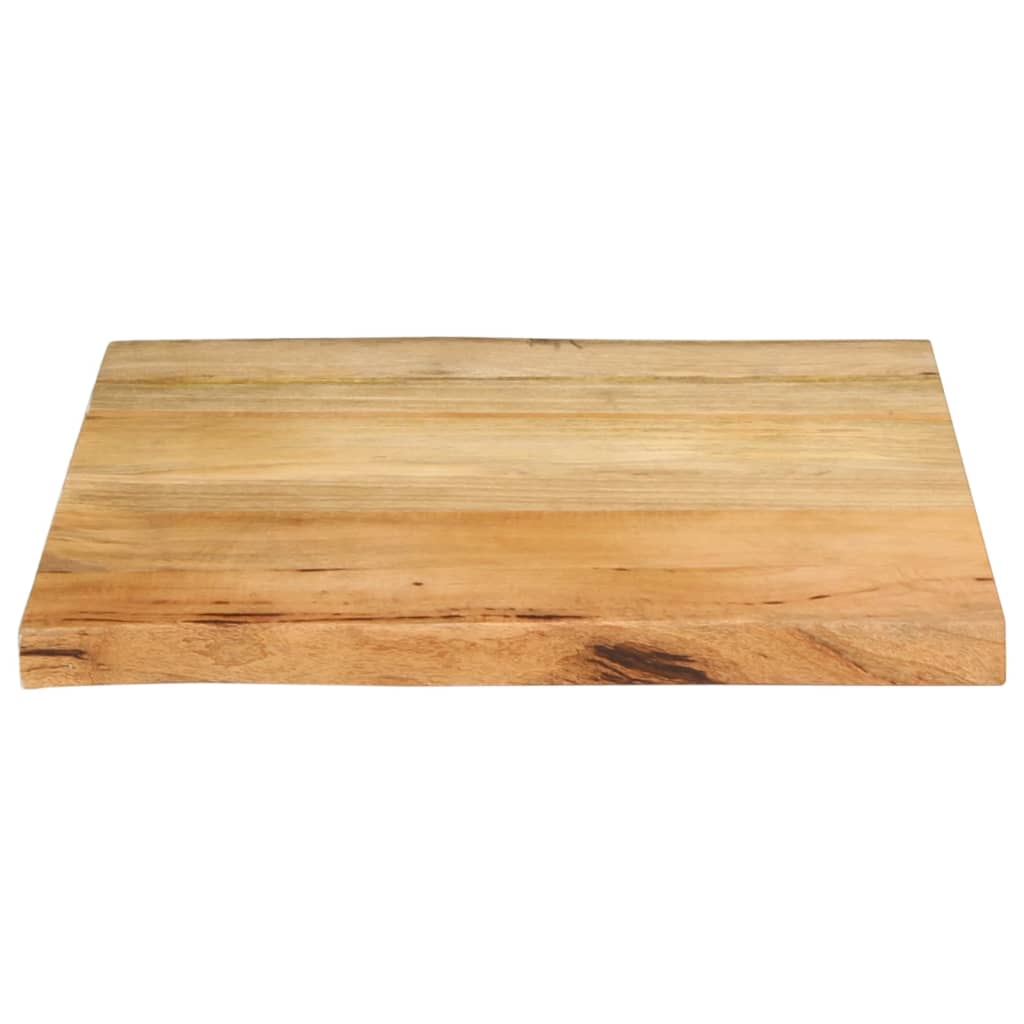 vidaXL Table Top 40x40x2.5 cm Live Edge Solid Wood Mango