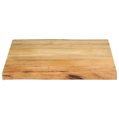 vidaXL Table Top 40x40x2.5 cm Live Edge Solid Wood Mango