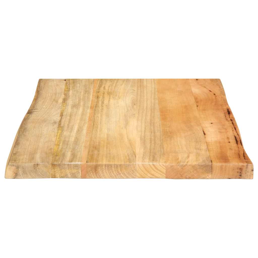 vidaXL Table Top 40x40x2.5 cm Live Edge Solid Wood Mango
