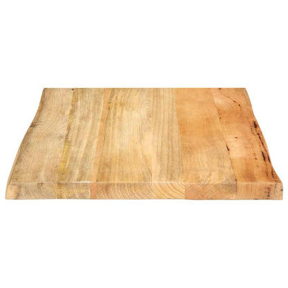vidaXL Table Top 40x40x2.5 cm Live Edge Solid Wood Mango