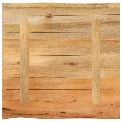 vidaXL Table Top 40x40x2.5 cm Live Edge Solid Wood Mango
