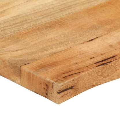 vidaXL Table Top 40x40x2.5 cm Live Edge Solid Wood Mango