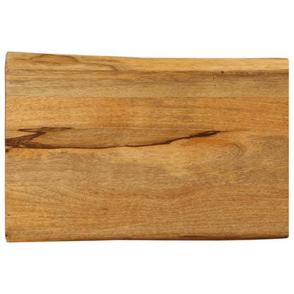 vidaXL Table Top 70x40x2.5 cm Live Edge Solid Wood Mango