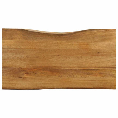vidaXL Table Top 110x60x2.5 cm Live Edge Solid Wood Mango