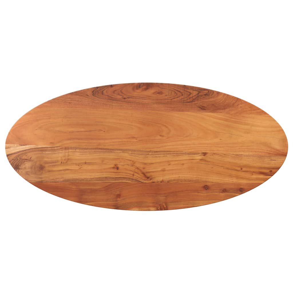 vidaXL Table Top 100x50x2.5 cm Oval Solid Wood Acacia